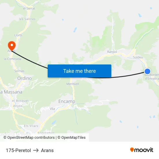 175-Peretol to Arans map