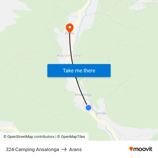 324-Camping Ansalonga to Arans map