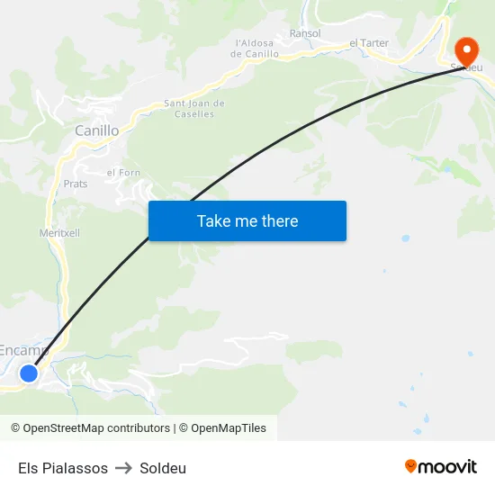 215-Els Pialassos to Soldeu map