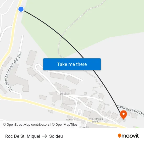 166-Roc De St. Miquel to Soldeu map