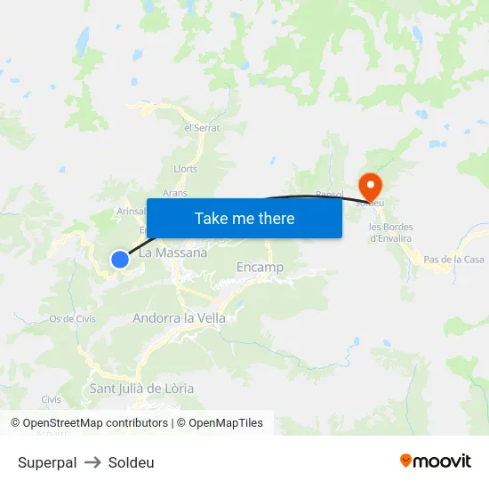 Superpal to Soldeu map
