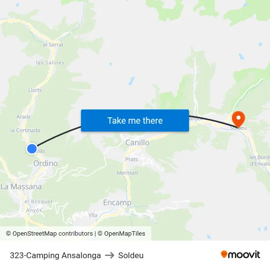 323-Camping Ansalonga to Soldeu map