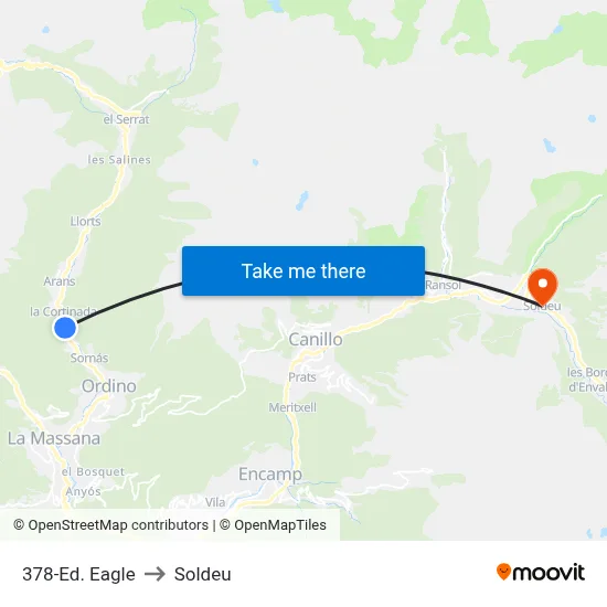 378-Ed. Eagle to Soldeu map