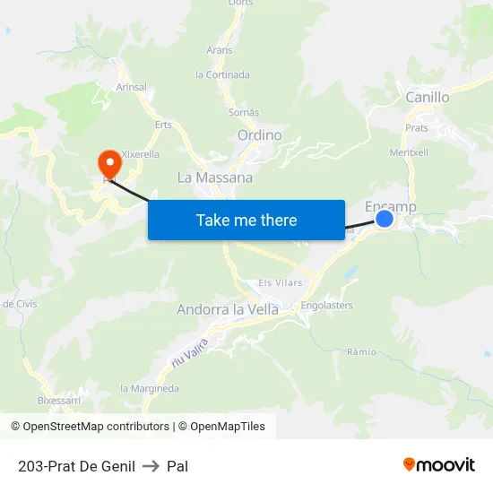 203-Prat De Genil to Pal map