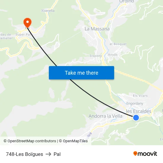 748-Les Boïgues to Pal map