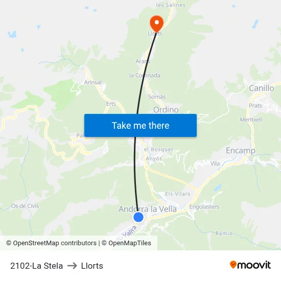 2102-La Stela to Llorts map