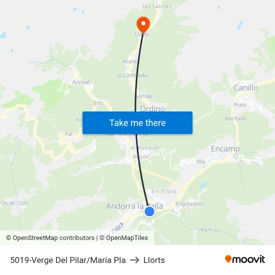 5019-Verge Del Pilar/Maria Pla to Llorts map