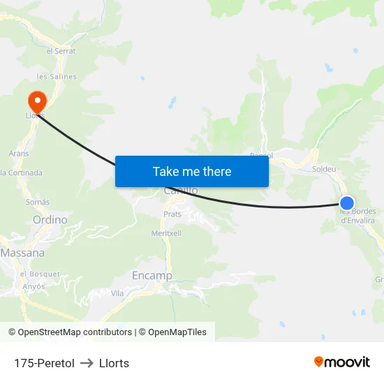 175-Peretol to Llorts map