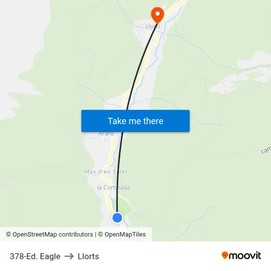 378-Ed. Eagle to Llorts map