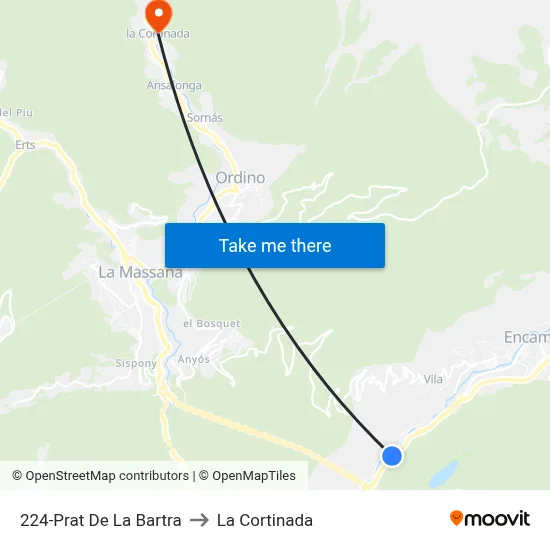 224-Prat De La Bartra to La Cortinada map