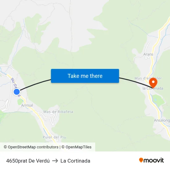 4650prat De Verdú to La Cortinada map