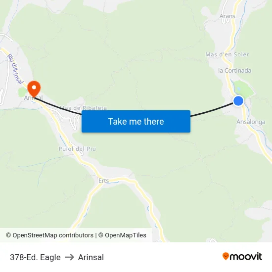 378-Ed. Eagle to Arinsal map