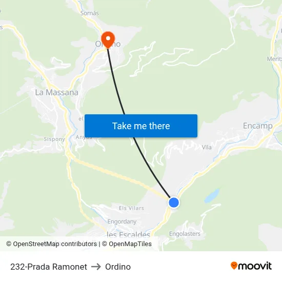 232-Prada Ramonet to Ordino map