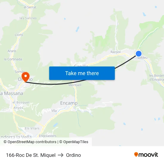 166-Roc De St. Miquel to Ordino map