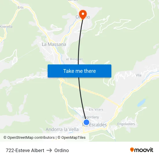 722-Esteve Albert to Ordino map