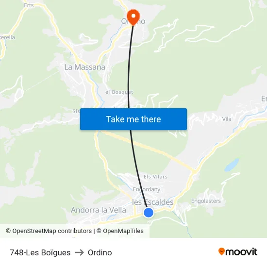 748-Les Boïgues to Ordino map