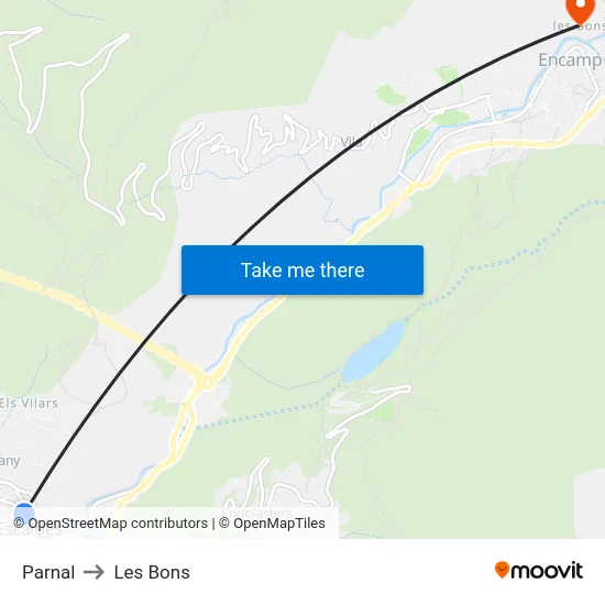 735-Parnal to Les Bons map