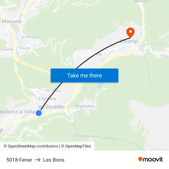 5018-Fener to Les Bons map