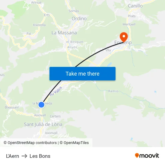 L'Aern to Les Bons map