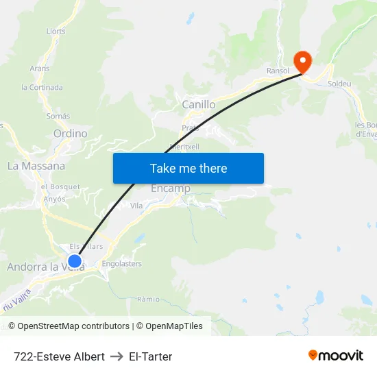 722-Esteve Albert to El-Tarter map