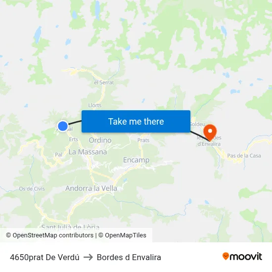 4650prat De Verdú to Bordes d Envalira map