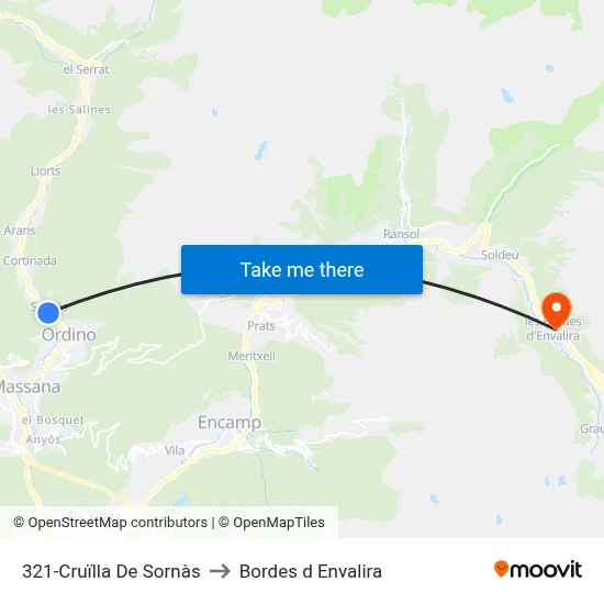 321-Cruïlla De Sornàs to Bordes d Envalira map