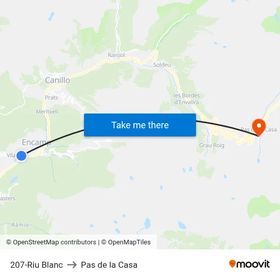 207-Riu Blanc to Pas de la Casa map