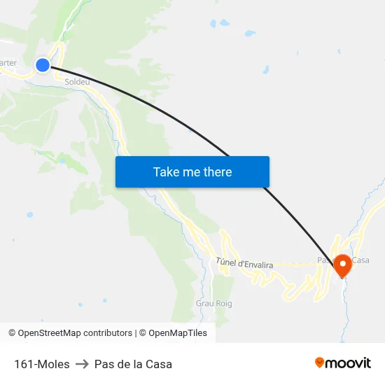 161-Moles to Pas de la Casa map