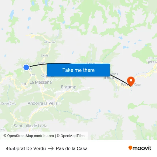4650prat De Verdú to Pas de la Casa map