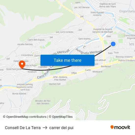 706-Consell De La Terra to carrer del pui map