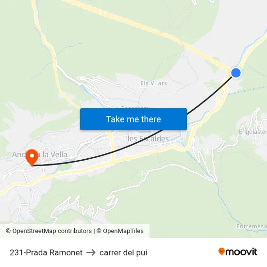 231-Prada Ramonet to carrer del pui map