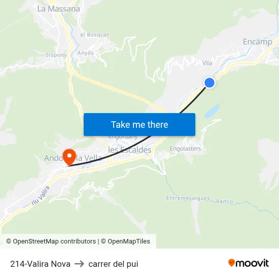 214-Valira Nova to carrer del pui map