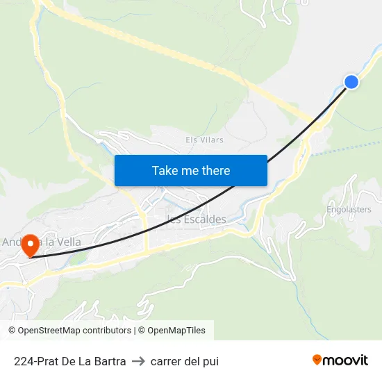 224-Prat De La Bartra to carrer del pui map