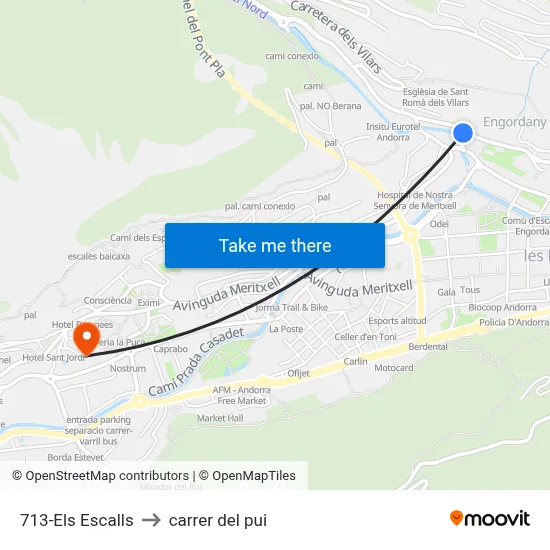 713-Els Escalls to carrer del pui map