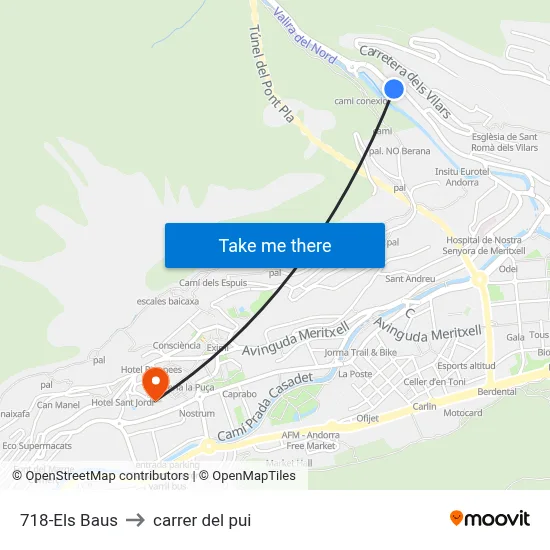 718-Els Baus to carrer del pui map