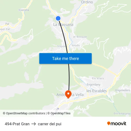 494-Prat Gran to carrer del pui map