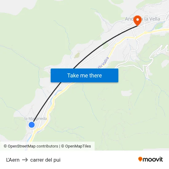L'Aern to carrer del pui map
