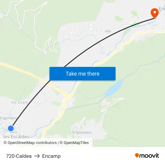 720-Caldea to Encamp map