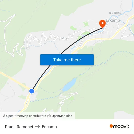 232-Prada Ramonet to Encamp map