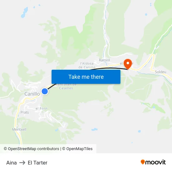 117-Aina to El Tarter map