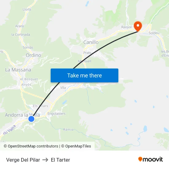 524-Rotonda Escaler to El Tarter map