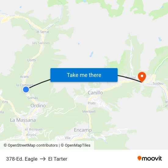 378-Ed. Eagle to El Tarter map