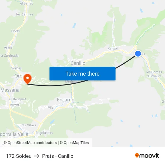 172-Soldeu to Prats - Canillo map