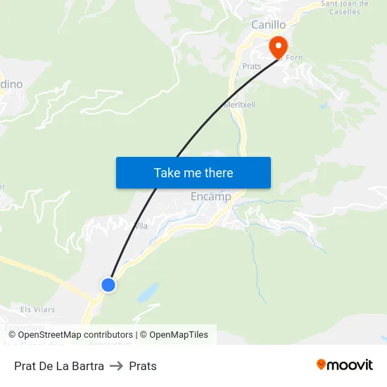 223-Prat De La Bartra to Prats map