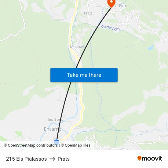 215-Els Pialassos to Prats map