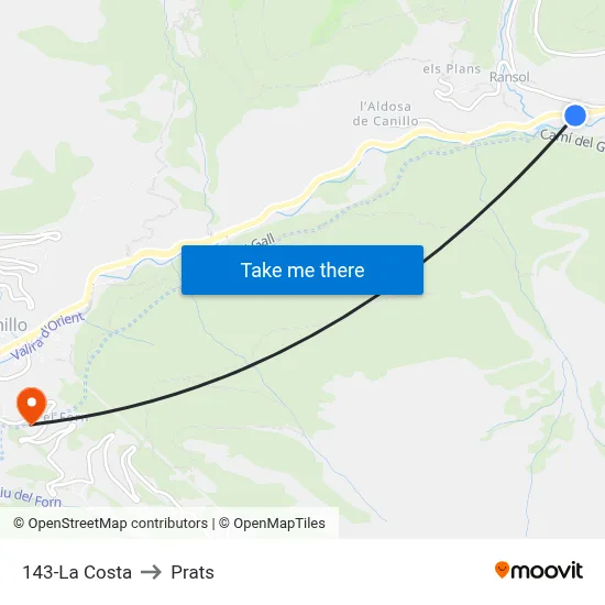 143-La Costa to Prats map