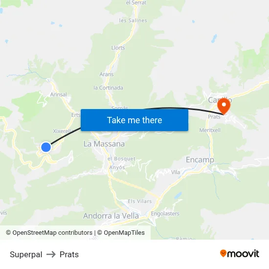 Superpal to Prats map