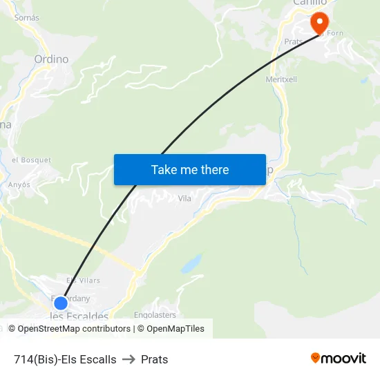 714(Bis)-Els Escalls to Prats map