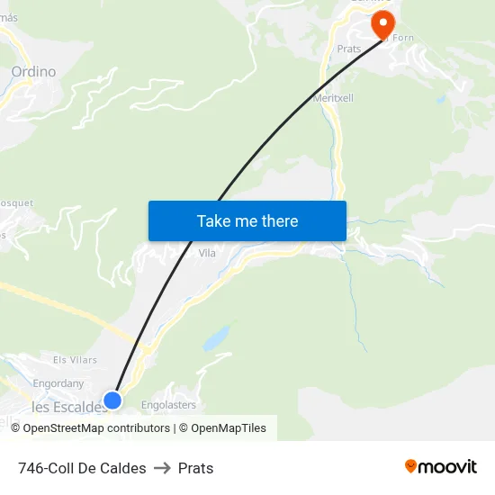 746-Coll De Caldes to Prats map