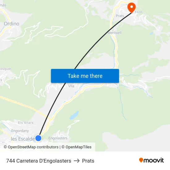 744-Carretera D'Engolasters to Prats map